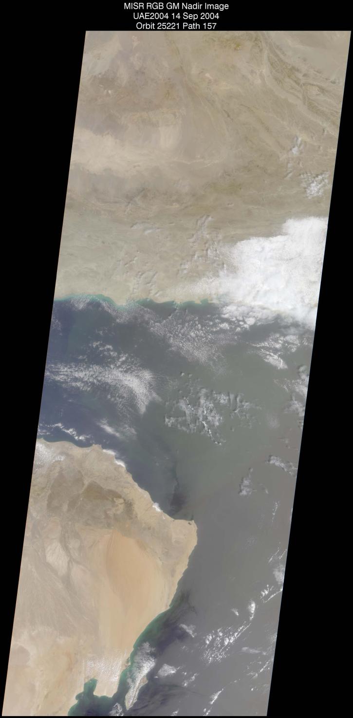 EastGulfOman: Sept. 14, 2004, Nadir Camera 275 m Standard