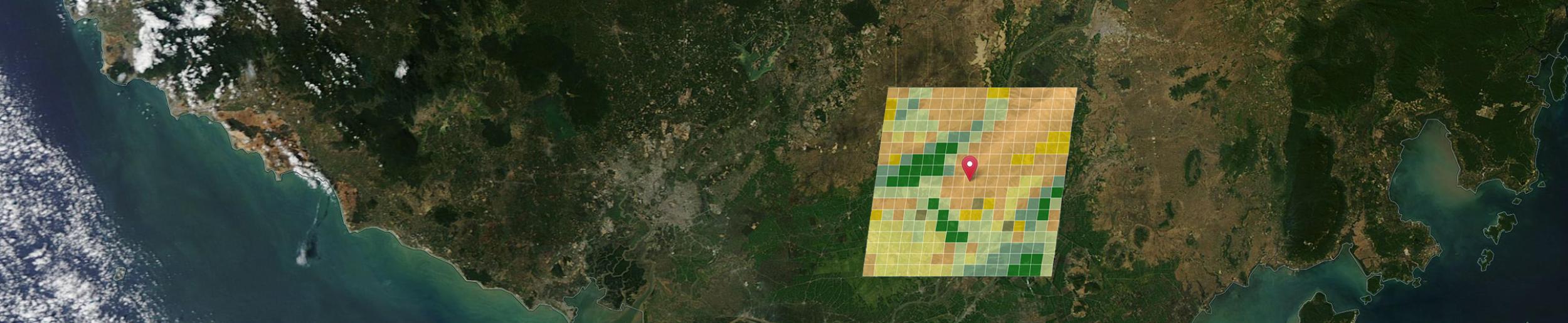 image of TESVIS data points on a map