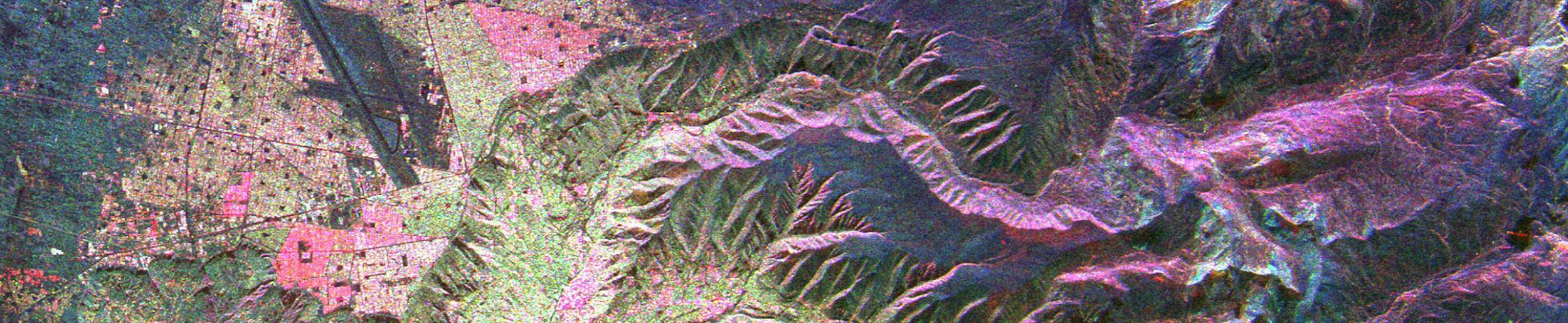 SIR-C image of land surface