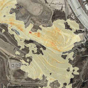 Image of a landfill before infrastructure improvements reduced methane emissions.