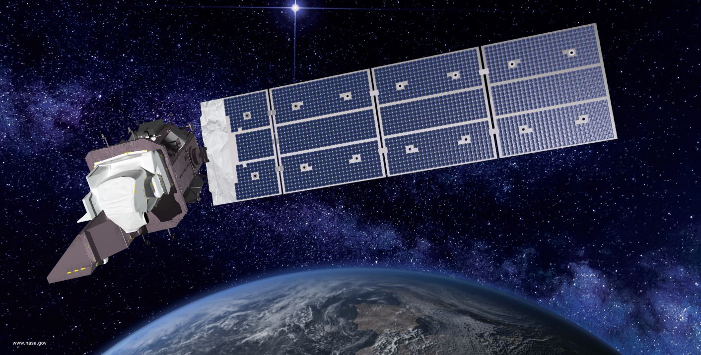 An artist's rendering of Landsat 9 satellite