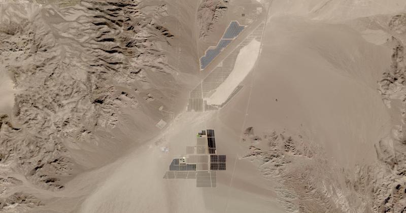 This is an image of solar facilities in Nevada.