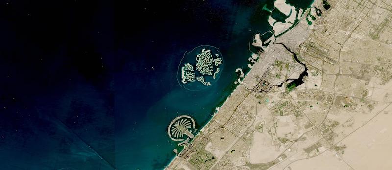 This is an image of the World Islands in Dubai. 
