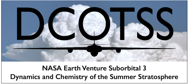 This is the NASA Earth Venture Suborbital 3 Dynamics and Chemistry of the Summer Stratosphere logo.
