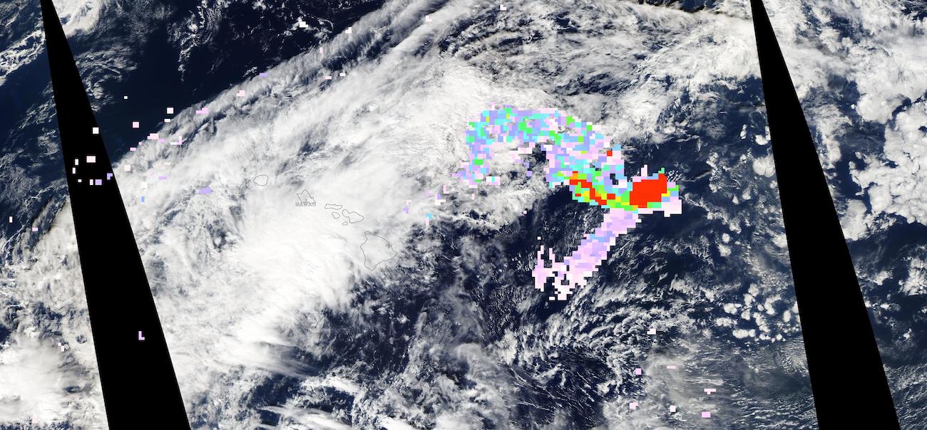 Sulfur Dioxide Plume from the Mauna Loa Volcano Eruption, Hawaii on 28 November 2022 from the AIRS instrument aboard the Aqua satellite
