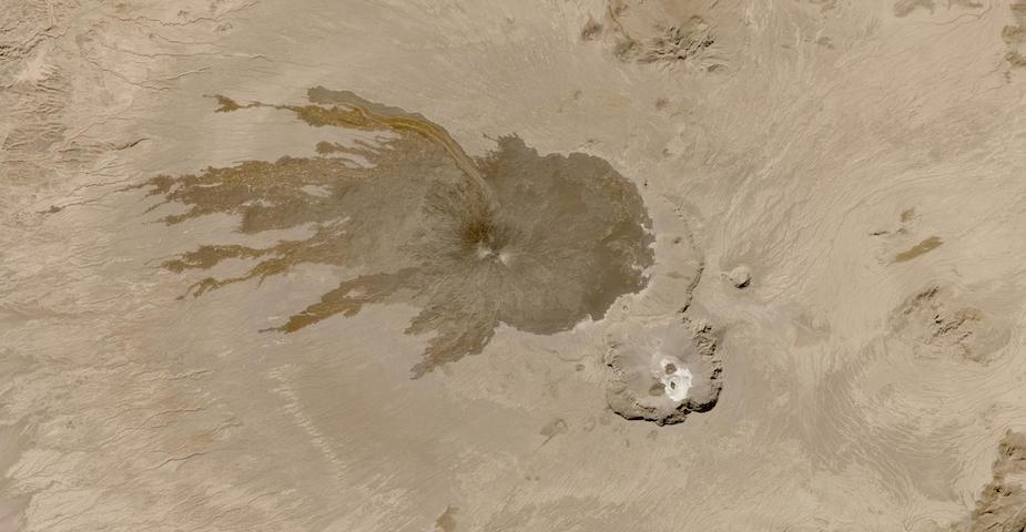 Image of Tarso Tousside and Trou au Natron, Chad on 9 November 2022 captured by the MSI instrument aboard ESA's Sentinel 2A and B satellite.