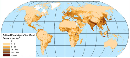 Data image showing global population