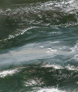 Fires north of Fairbanks, Alaska - feature grid