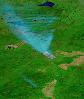 Wildfires in Alberta, Canada - feature grid