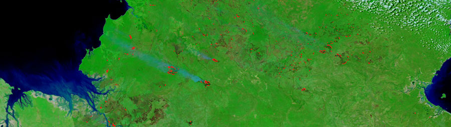  Fires in the Northern Territory, Australia - feature grid