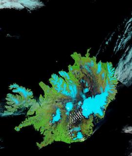 Iceland on 26 June 2021 (Aqua/MODIS) - Feature Grid