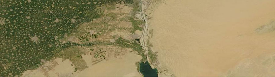 Expansion of the Suez Canal, Egypt - feature grid
