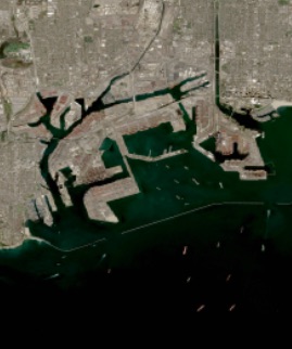 Ports of Los Angeles and Long Beach, California on 17 February 2021 (MSI/Sentinel 2A and B) - Feature Grid