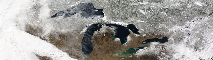 The Great Lakes, USA and Canada - feature grid