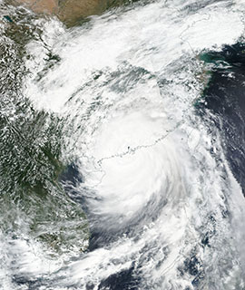 Super Typhoon Mangkhut over Hong Kong and Southern China - feature grid