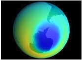 Antarctica ozone hole
