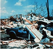 Hurricane Andrew damage