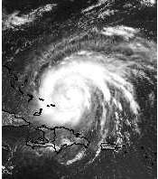 Hurricane Bonnie GOES-8