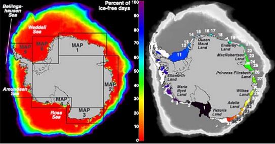 Antarctica polynyas map
