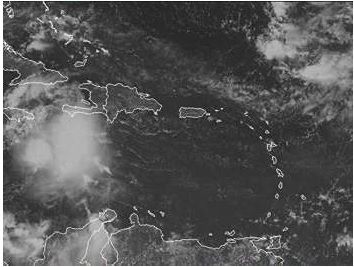 GOES clouds Puerto Rico