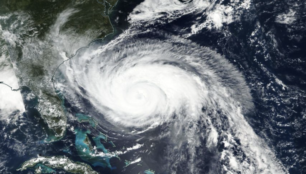 Worldview interactive image of Hurricane Maria from VIIRS (true color). VIIRS true color image of Hurricane Maria from Worldview.