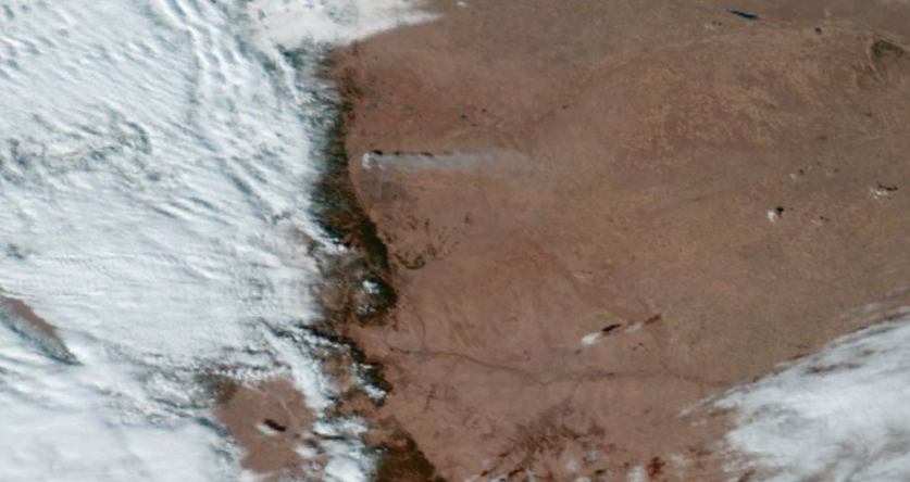 Worldview animation of ABI data image of smoke from the Marshall Fire, Colorado, December 2021. ABI data image of smoke from the Marshall Fire, Colorado, December 2021.