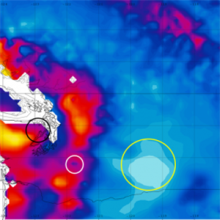 This image shows rain shadows in the Pacific Northwest plotted with Giovanni 