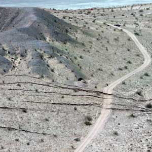 The April 2010 El Mayor-Cucapah earthquake revealed a previously undiscovered fault in the desert of Baja California, Mexico. 