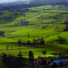 Roman roads, now pressed into modern service, wind through the Burgundy landscape.