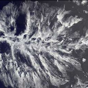 The MISR instrument captured this image of an actinoform cloud on November 16, 2001. 