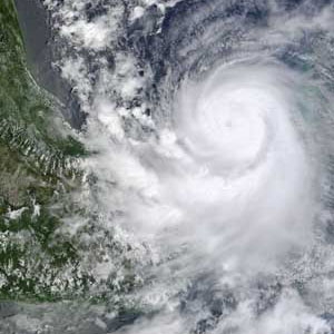 Hurricane Karl thrashes Mexico in September 2010. 