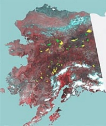 Fire scars in Alaska