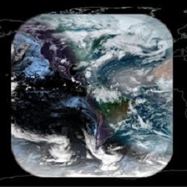 Geocolor image of Earth