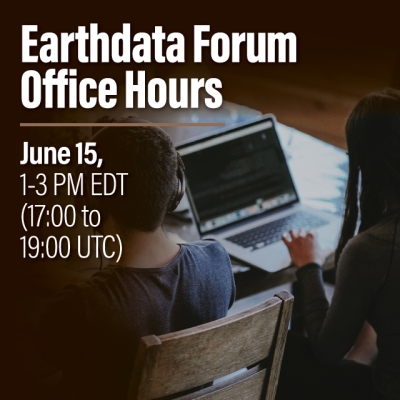 Earthdata Office Hours Announcement image