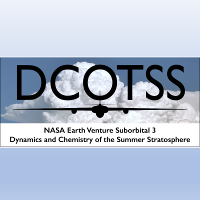 This is the NASA Earth Venture Suborbital 3 Dynamics and Chemistry of the Summer Stratosphere logo.