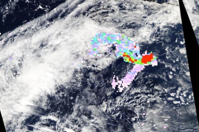 Sulfur Dioxide Plume from the Eruption of the Mauna Loa Volcano on 28 November 2022 from the AIRS instrument aboard the Aqua satellite