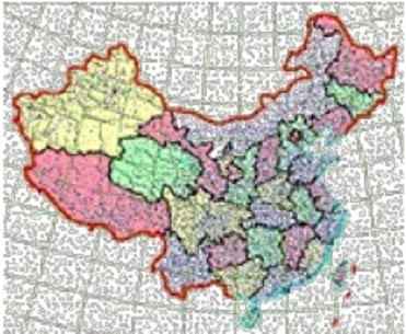 The image above shows a map of China.