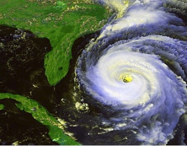 The GOES image above shows Hurricane Fran as it approaches Florida