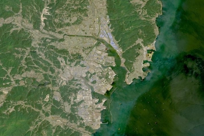 City of Ilsan, South Korea on 1 May 2023. Image from the OLI instrument aboard the Landsat 8 and 9 satellites, from the HLS project