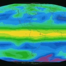 The Sage II Image above shows Aerosol Optical was uploaded on February 19th, 2013