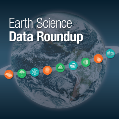 The logo for the EOSDIS Earth Science Data Roundup