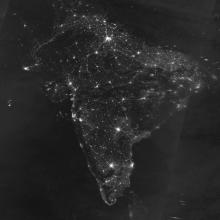 Black Marble Nighttime at Sensor Radiance (Day/Night Band)