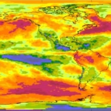 The image above shows part of an updated International Satellite Cloud Climatology Project (ISCCP) dataset.