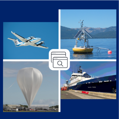 Airborne and field data image collage for CASEI Webinar on August 30, 2023.