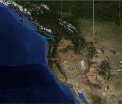 Worldview Snapshots definition for an imagery subset of the state or Oregon