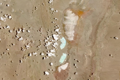 Cauchari-Olaroz Lithium Mine, Jujuy Province, Argentina on 31 December 2023 from the OLI instrument aboard the Landsat 8 & 9 satellites