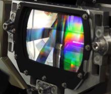Diffraction grating within the TEMPO instrument separates the light into different wavelengths to discern the unique patterns of the various pollutants. 