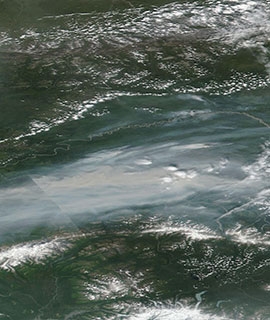Fires north of Fairbanks, Alaska - feature grid