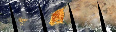 Dust Storm off the coast of West Africa - feature page
