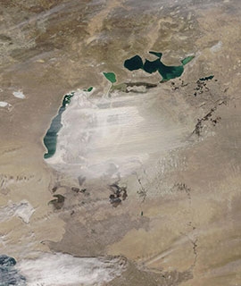 Dust storm over the Aral Sea on 23 March 2020 (MODIS/Terra) - Feature Grid